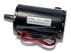 The 93100 Fisher Steelcaster, Polycaster - Western Tornado, Striker Hopper Spreader Spinner Motor is the essential replacement part for maintaining optimal performance in your spreader system. Designed for durability and efficiency, this genuine 12V DC motor boasts a robust 1/3 HP power rating, making it ideal for spreading materials effectively across various surfaces.