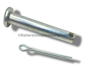 The 85198 Pin Kit is an essential component for enhancing the performance and durability of your UTV snow plow system. Designed specifically for the Fisher HS 7 1/2' EZ V, Trailblazer UTV, Western Impact UTV, Defender, and SnowEx RDV models, this genuine replacement part seamlessly integrates with your existing setup, ensuring safe and reliable operation.

Crafted with precision, the kit includes a heat-treated 1/2 x 2-7/8" clevis pin and a 5/32 x 1-1/2" cotter pin. The heat treatment process increases the strength and longevity of the clevis pin, making it resistant to wear and damage, even under the most challenging winter conditions. The cotter pin secures the clevis pin in place, preventing any accidental disengagement during operation.