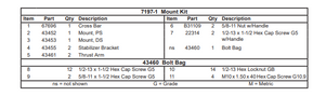 43455 ITEM #4 - DRIVERS BRACKET SHOWN IN ILLUSTRATION OF 7197-1 KIT