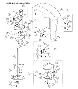 65509 - "FISHER POLYCASTER - WESTERN TORNADO SPREADER GENUINE REPLACEMENT PART -  2.0" IDLER PULLEY 9560 - ITEM #31