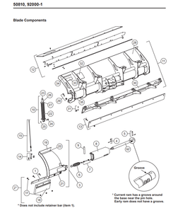 50646 - FISHER SNOWPLOWS GENUINE REPLACEMENT PART -XLS BLADE GUIDE BRACKET KIT - ITEM #14
