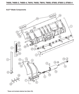 50646 - FISHER SNOWPLOWS GENUINE REPLACEMENT PART -XLS BLADE GUIDE BRACKET KIT - ITEM #31