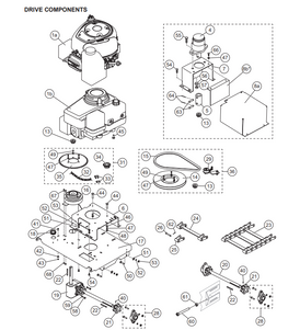 65209 - FISHER SPREADERS GENUINE REPLACEMENT PART - FISHER PROCASTER, NON- PROCASTER, STEELCASTER GAS ENGINE & WESTERN ICE BREAKER & GAS STRIKER CLUTCH SPROCKET, #40 X 52 TEETH X 3.010 ID. ALSO LOCATED IN 95736 CHAIN DRIVE KIT.