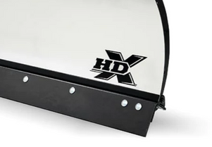 43672 - FISHER HDX SNOWPLOWS FACTORY GENUINE REPLACEMENT PART - HDX LOGO MOLDBOARD LABEL - DECAL