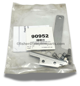The 90952 - Fisher Steelcaster Western Striker Spreader Genuine Replacement Part - Feed Gate Upgrade Kit is an essential enhancement for your snow and ice management equipment. This upgrade kit is thoughtfully designed to improve the functionality of your Steelcaster or Western Striker spreader, ensuring efficient and effective operation during challenging weather conditions.

With a robust construction tailored for durability, this feed gate upgrade kit brings enhanced stability to your spreader. It is specifically engineered to hold the gate open securely on earlier production units, which relied solely on a wing nut to maintain the door's position. This innovation replaces the reliance on the wing nut, offering a more reliable and convenient solution for managing the feed gate during operations.

Installation is straightforward, making it a hassle-free addition to your equipment. The upgrade kit seamlessly integrates with the spreaders listed in the images, ensuring compatibility with your existing setup. This means you can enhance your spreader's performance without the need for extensive modifications or professional assistance.

Whether you're a professional landscaper or a dedicated property manager, reliability and efficiency are paramount. The 90952 - Fisher Steelcaster Feed Gate Upgrade Kit not only streamlines your operations but also increases the effectiveness of your spreading tasks, allowing for a more controlled and consistent application of materials.

Equip your spreader with this genuine replacement part and experience the improvements firsthand. When it comes to snow and ice management, having the right parts makes all the difference. Order the 90952 upgrade kit today and ensure your equipment is ready for whatever winter throws your way.