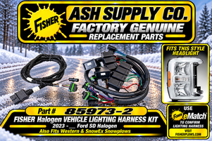 Elevate your snowplowing experience with the 85973-2 Fisher Snowplow Vehicle Lighting Harness Kit, tailored for 2023-2027 Ford Super Duty trucks with Halogen truck lights

Crafted to ensure optimal performance and durability, this genuine replacement harness enhances your truck's halogen lighting system, making winter driving safer and more efficient.

Compatible with 2023-2027 Ford Super Duty models
High-quality, weather-resistant construction
Easy installation for hassle-free upgrades
Ensures reliable performance in harsh winter conditions
Trusted brands: Fisher, Western, SnowEx

Stay prepared for any winter challenge with this essential lighting harness kit!