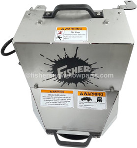 98520 - FISHER STAINLESS STEEL TEMPEST DUAL MOTOR ELECTRIC HOPPER SPREADER - S220C - 8' - 2.2 YARD - CONVEYOR CHAIN