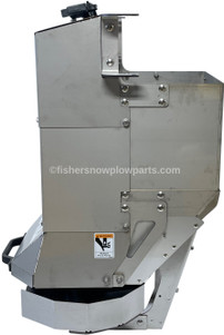 98530 - FISHER STAINLESS STEEL TEMPEST DUAL MOTOR ELECTRIC HOPPER SPREADER - S300C - 8' - 3.0 YARD - CONVEYOR CHAIN