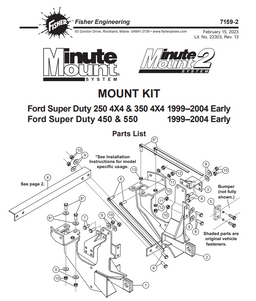 7159-2 - FISHER SNOWPLOWS GENUINE REPLACEMENT PART - MOUNT KIT MM FORD F250SD-550SD 1999-04 EARLY

Ford Super Duty 250 4X4 & 350 4X4 1999–2004 Early Ford Super Duty 450 & 550 1999–2004 Early

