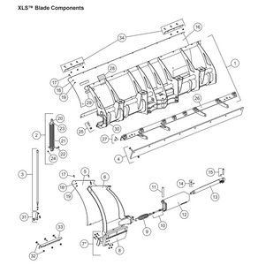 81170 - FISHER SNOWPLOWS GENUINE REPLACEMENT PART - FLARED WING XLS PASSENGER SIDE SLIDE BOX PART IS SIMILIAR TO #12, 81170 NOT SHOWN IN PARTS DIAGRAM
