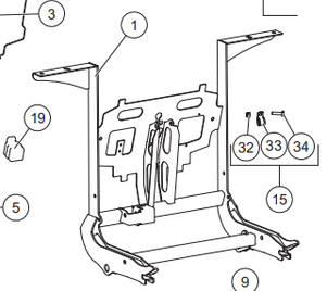 85323 - FISHER HS & WESTERN DEFENDER SERIES SNOWPLOW GENUINE REPLACEMENT PART - LIFT FRAME