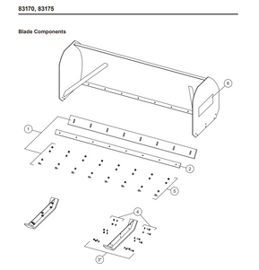 72047 - FISHER STORMBOXX - WESTERN PILE DRIVER GENUINE SNOWPUSHER REPLACEMENT PART - WEAR SHOE - STANDARD (SINGLE) ITEM #3  IN ILLUSTRATION