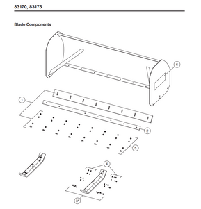 72072 - FISHER STORM BOXX & WESTERN PILE DRIVER SNOWPUSHER GENUINE REPLACEMENT PART - BOLTING BAR, 8FT ITEM #2 IN ILLUSTRATION