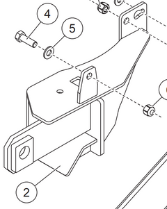 40870 - FISHER SNOWPLOWS GENUINE REPLACEMENT PART - 2009 - 2014 FORD F150 PASSENGER SIDE VEHICLE MOUNT PUSHPLATE (7188)