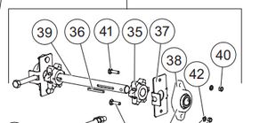 83264 - FISHER 3' - .35 YARD SPREADER GENUINE REPLACEMENT PART - IDLER SHAFT KIT 0.35 CY CHAIN