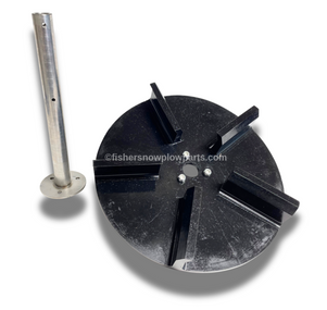 Enhance the performance of your snow and ice management equipment with the 83887 Fisher Steelcaster, Tempest, Western Striker, Marauder, and SnowEx Renegade Spinner Disk and Mount Kit. Designed specifically for .35 and .7 yard compact spreaders, this genuine replacement part guarantees a seamless fit and optimal functionality, allowing you to tackle winter conditions with confidence.

Constructed from high-quality stainless steel, this spinner disk is engineered to withstand harsh weather elements while delivering reliable performance season after season. The innovative design of the spinner disk ensures even distribution of material, whether it’s salt, sand, or other de-icing products, maximizing coverage and minimizing waste.

Installation is straightforward, making it easy to swap out your old or damaged spinner disk with minimal downtime. The kit includes all necessary components for a complete mount setup, ensuring that you have everything needed for efficient, trouble-free operation. With reference items S035A, S035C, S070A, and S070C, compatibility with various equipment models is guaranteed.

A durable and efficient spreader is essential for maintaining safety in slippery conditions, and the 83887 kit empowers you to achieve professional-grade results. Perfect for contractors, municipalities, or homeowners dedicated to winter maintenance, this product stands out for its robustness and ease of use.

Revitalize your SnowEx Renegade or other compatible spreaders and ensure that you are fully prepared for winter's challenges with this expertly crafted replacement spinner disk and mount kit. Say goodbye to inefficiencies and elevate your snow management capabilities today.