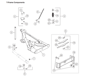 74130 - FISHER HC SERIES SNOWPLOWS GENUINE REPLACEMENT PART - T FRAME HC SERVICE KIT