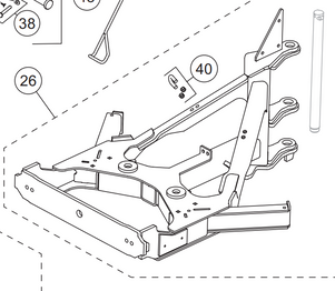 85668-1 - FISHER 10 1/2' XV2 SNOWPLOWS GENUINE REPLACEMENT PART - T FRAME SERVICE KIT ITEM #26