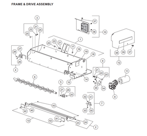 91935 - FISHER TRAILCOMMANDER - WESTERN DROP - SNOWEX DROP PRO 250 & 600 TAILGATE SPREADER GENUINE REPLACEMENT PART - SPREAD WIDTH BAFFLE KIT