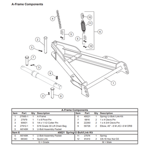 27995-1 - FISHER LD & SD SNOWPLOWS GENUINE REPLACEMENT PART - A-FRAME KIT MM2