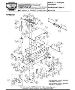 65406 - FISHER SPEEDCASTER 2 - WESTERN PRO FLO 2 TAILAGTE SPREADER GENUINE REPLACEMENT PART - PULLEY 9 X 3/4