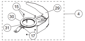 31961 - FISHER TEMPEST - WESTERN MARAUDER - SNOWEX RENEGADE GENUINE SPREADER REPLACEMENT PART - CHUTE SHUTTER KIT