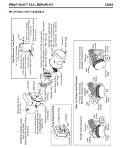 28856 - FISHER - WESTERN - SNOWEX SNOWPLOWS GENUINE SERVICE TOOL - PUMP SHAFT SEAL REPAIR KIT