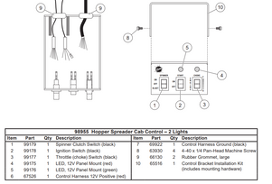 98955 - FISHER GAS STEELCASTER SPREADER GENUINE REPLACEMENT PART - 2 LIGHT SPREADER CONTROL