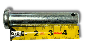 The 22260 - Fisher Minute Mount 2 Clevis Pin is an essential component for anyone looking to maintain the functionality of their Western Snowplows. This Factory Genuine Replacement Part is engineered with precise specifications to ensure compatibility and reliability, making it an indispensable addition to your snowplowing equipment. Measuring 1 inch in outer diameter and 4-3/4 inches in length, this clevis pin offers optimal strength and durability to withstand the rigors of heavy-duty snow removal.