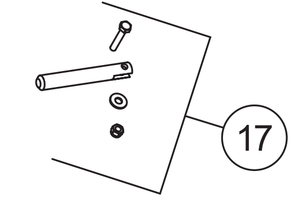 84602 - FISHER TRAILBLAZER - WESTERN IMPACT UTV - SNOWEX UTV SNOWPLOWS GENUINE REPLACEMENT PART - ATTACHMENT PIN KIT