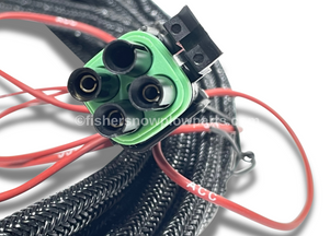 The 29221 Fisher Polycaster, Western Tornado Blizzard Ice Chaser Hopper Spreader Factory Genuine Replacement Vehicle Control Harness is a vital replacement component designed for seamless compatibility with non-FleetFlex electrical systems. Crafted with precision and durability in mind, this genuine replacement part ensures your spreader operates at peak performance, guaranteeing efficient application of materials during winter maintenance or landscaping tasks.