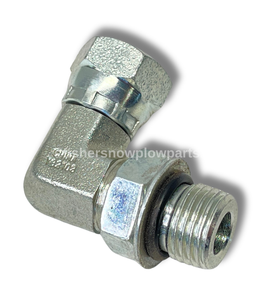 56723 - FISHER - WESTERN SNOWPLOWS GENUINE REPLACEMENT PART -  ELBOW 90DEG -6 M O-RING/ -  9/16" O-Ring to 1/4" NPT