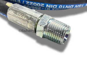 Optimize your snowplowing experience with the 57965 - FISHER XRS SKID STEER. This factory genuine replacement part is specifically designed for Western Prodigy skid steer snowplows, ensuring smooth operation and reliability in harsh winter conditions.

This 3/8 x 84 hose features FJIC/MNPTF ends for secure connections, making installation quick and hassle-free. Built to withstand the toughest jobs, this high-quality part is essential for maintaining your equipment's performance all season long.