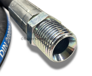 Optimize your snowplowing experience with the 57965 - FISHER XRS SKID STEER. This factory genuine replacement part is specifically designed for Western Prodigy skid steer snowplows, ensuring smooth operation and reliability in harsh winter conditions.

This 3/8 x 84 hose features FJIC/MNPTF ends for secure connections, making installation quick and hassle-free. Built to withstand the toughest jobs, this high-quality part is essential for maintaining your equipment's performance all season long.