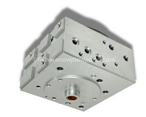 MOTOR ON BOTTOM FRONT VIEW FACING SECONDARY MANIFOLD -Maximize the performance of your snowplow with the 85842 Primary Valve Manifold, crafted for Fisher Xtreme V, XV2 and Western MVP Plus, MVP3 models. This factory genuine replacement part ensures reliability and longevity for your snow removal equipment.

Engineered without cartridges or coils, this manifold delivers optimal hydraulic control and easy installation. Replace your old manifold to maintain efficiency during those demanding winter conditions.

Compatible with Fisher and Western snowplows
High-quality construction for durability
Enhanced hydraulic performance
Factory approved for reliable operations

Keep your snowplow running smoothly and efficiently with the 85842 Primary Valve Manifold.