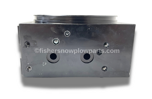 FRONT VIEW - SECONDARY MANIFOLD MOUNTS TO THIS LOCATION - Enhance the performance of your Fisher XLS or Western Wideout snowplow with the 85844 Primary Valve Manifold. This factory genuine replacement part ensures durability and reliability, giving you peace of mind during the harsh winter months.

Designed specifically without coils or cartridges, it simplifies maintenance and guarantees a precise fit for optimal functionality. Equip your snowplow with this essential component for seamless snow removal.

Genuine Fisher and Western replacement part
No coils or cartridges for easy installation
Enhances the efficiency of your snowplow
Durable construction for long-lasting use

Keep your snowplow in top condition with the 85844 valve manifold, the perfect upgrade for reliable snow management.