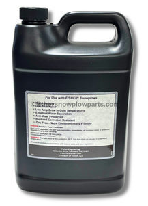 28532 - Fisher Snowplows Factory Genuine Replacement Part - BLUE High Performance Cold Weather Snowplow Oil is expertly formulated to meet the demanding needs of snowplow operations in extreme conditions. This 1-gallon container of EZ-Flow hydraulic fluid is designed specifically for use in temperatures as low as -40°F, making it the perfect choice for those facing harsh winter weather. 

Crafted to provide superior performance, this high-quality hydraulic fluid efficiently maintains optimal viscosity regardless of cold spells, ensuring your equipment runs smoothly and effectively. Pesky winter tasks become manageable as this specially engineered fluid reduces the electrical current draw from your truck battery during cold weather operations, enhancing your snow removal efficiency.