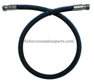 44315 - FISHER SNOWPLOWS GENUINE REPLACEMENT PART - FISHER EXTREME X & XV2 - WESTERN - 44351 MVP PLUS & MVP 3 PASSENGER REAR ANGLE HOSE 3/8 X 38 W/FJIC ENDS