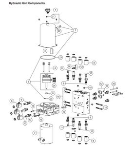  ITEM #5 IN ILLUSTRATION - 44329-1 - FISHER  SNOWPLOWS GENUINE REPLACEMENT PART -  EXTREME V / XV2 / XLS PUMP KIT INCLUDES 66519, 26781-4. ALSO REPLACES WESTERN 44328-1.