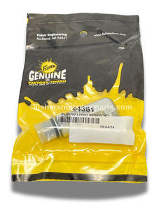 The 44361 - Fishers Genuine Replacement Elbow Long 90 Degree -6 is a vital accessory for efficient snow removal, designed specifically for your Fisher, Western, and SnowEx snowplows. This durable part ensures optimal performance for various models, including the Fisher Extreme V and XV2, as well as Western MVP Plus, MVP 3, and Defender series.