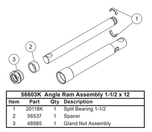 48985 USED ON 56603K FOR PLOWS - HD, HD2, HDX, XBLADE ANGLE RAMS