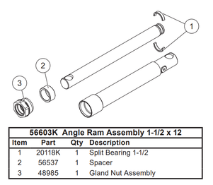 48985 USED ON 56603K FOR PLOWS - HD, HD2, HDX, XBLADE ANGLE RAMS