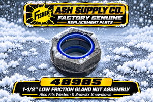 The 48985 -FISHER - WESTERN - SNOWEX SNOWPLOWS Factory Genuine Replacement Part is your go-to solution for enhanced snowplow performance. This Low Friction Gland Nut with Seals Assembly, measuring 1-1/2 inches ID, is designed for durability and reliability in harsh winter conditions.

A must-have for various snowplow kits, this assembly guarantees optimum functionality and moisture protection, making your snow clearing tasks seamless.

Factory genuine replacement part for superior performance
Compatible with multiple snowplow systems
Prevents moisture and debris ingress
Easy installation with available instructional videos
Engineered for heavy-duty snow management

Invest in the 48985 gland nut assembly for efficient snowplowing and unbeatable reliability!