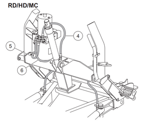 56591 - DRIVERS SIDE ANGEL HOSE # 5 IN ILLUSTRAION