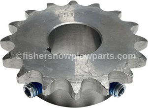 The 65181 Fisher - Western Spreaders Factory Genuine Replacement Part is an essential component designed to enhance the performance and longevity of your gas spreader. This high-quality sprocket features a #40 chain design, a 16-tooth configuration, and a 1.0" inner diameter, ensuring a precise fit and optimal operation for your equipment. When it comes to maintaining your spreader, using genuine replacement parts is crucial, and this sprocket is crafted to meet the rigorous standards set by Fisher, guaranteeing reliability and efficiency.