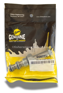 The 66608K-1 is a high-quality factory genuine replacement part designed specifically for Fisher and Western snowplows. This SV08-31 Cartridge 31, complete with a jam nut, ensures optimal performance and reliability for your snow-clearing needs. Engineered for Fisher Insta-Act Straight Plows. S2 middle cartridge (featuring the distinctive green wire) and both Western Ultramount and Ultramount 2 ProPlus, this cartridge is the perfect solution for maintaining your equipment's efficiency during the harsh winter months. Cartridge could be stamped with SV08-31 or DASV08-31