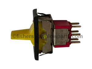 66862- FISHER SPREADERS GENUINE REPLACEMENT PART - THROTTLE SWITCH-MOM/OFF/MOM CAN BE USED ON WESTERN SPREADER CONTROL SWITCH IS YELLOW