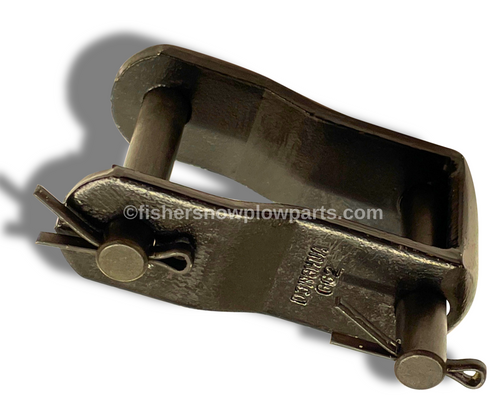 68475 - "FISHER PROCASTER, STEELCASTER, TEMPEST - WESTERN ICE BREAKER, STRIKER, MARAUDER - SNOWEX RENEGADE SPREADER GENUINE REPLACEMENT PART -  PINTLE CHAIN REPAIR LINK WITH 2 PINS  (9178K & 2 - 9179K)  FITS ALL FISHER TEMPEST, TEMPEST POLY, POLYCASTER, PROCASTER & WESTERN STRIKER, ICE BREAKER, MARAUDER, MARAUDER POLY & TORNADO - SNOWEX POLY & STAINLESS STEEL RENEGADE HOPPER SPREADERS  INCLUDES 1 - 9178K AND 2 - 9179k  USED IN CONVEYOR CHAINS : 78076, 94898, 68474