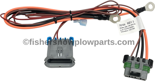 78104 - "FISHER POLYCASTER SPREADER GENUINE REPLACEMENT PART - NON FLEET FLEX  CABLE ASSEMBLY, SHORT