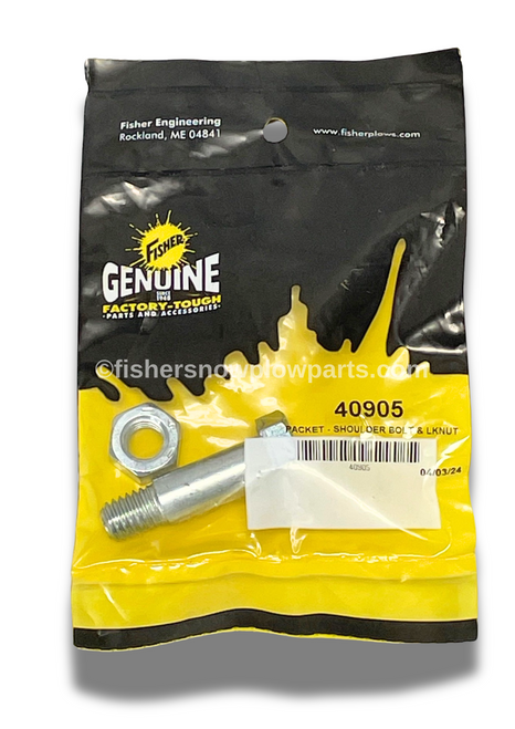 40905 - "FISHER  SNOWPLOWS GENUINE REPLACEMENT PART - HEX SHOULDER BOLT_1/2X1-1/2 & 7/16‐14 Hex Locknut GB. FITS WESTERN MVP PLUS, MVP 3, SNOWPLOWS & SNOWEX HDV PART 83624 

91000 - 7/16‐14 x 1‐5/8 Hex Shoulder Bolt 

90353 - 7/16‐14 Hex Locknut GB